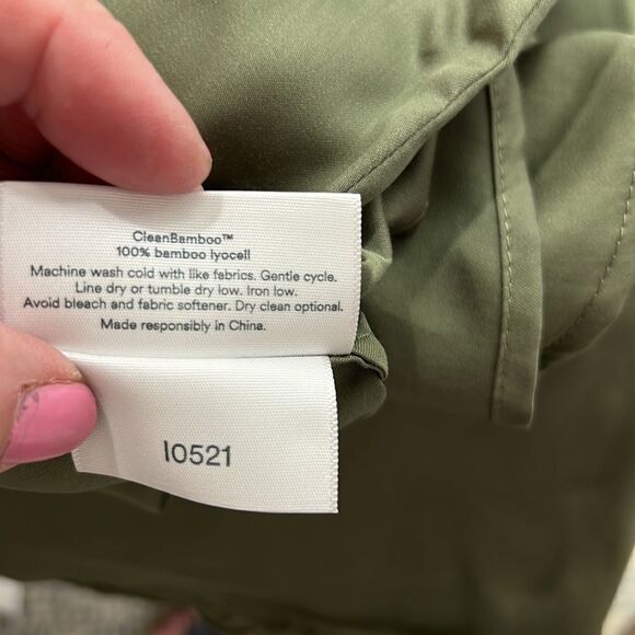 Ettitude Women's Size XXL Sateen Shortie Moss Green Loungewear Pajama Shorts - Picture 8 of 8